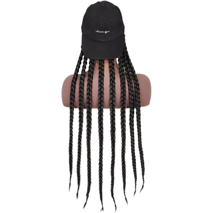 8 Long Braids Synthetic Wig with Built-in Cap