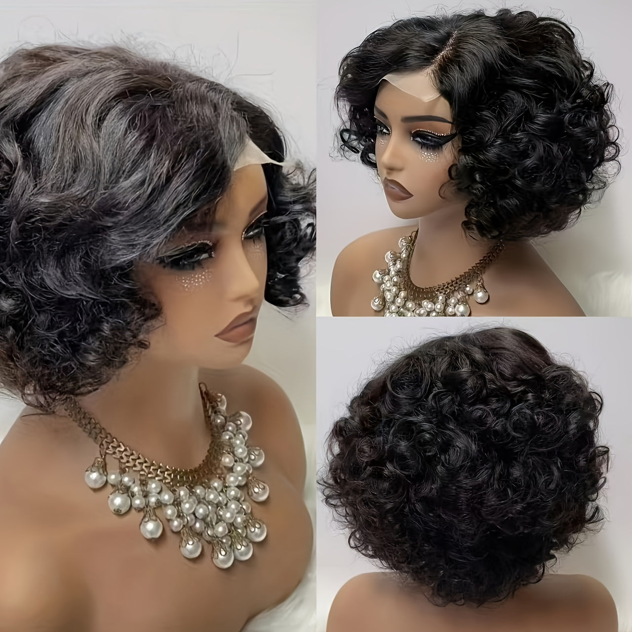 Perruque Style BobPixie 200 Densit Human Hair